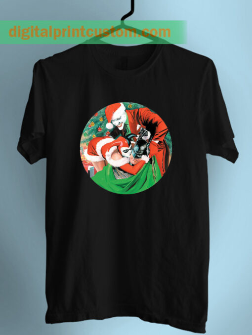 Batman Joker and Harley Quinn Christmas Unisex T Shirt