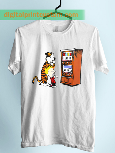 Calvin Hobbes Vending Machine Unisex Adult TShirt