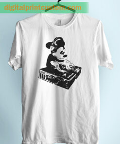 DJ Mickey Mouse Unise Adult Tshirt