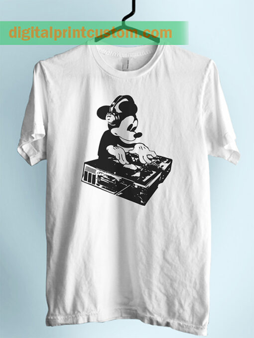 DJ Mickey Mouse Unise Adult Tshirt