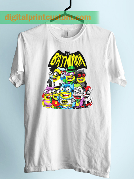 Funny Batman Minion Collage Unisex Adult Tshirt