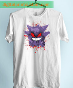 Pokemon Gengar Blood Unisex Adult Tshirt