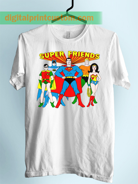 Super Friends Batman Superman Unisex Adult Tshirt