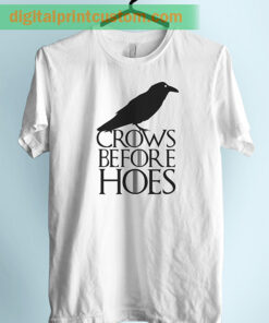 Crows Before Hoes Jon Snow Unisex Adult TShirt