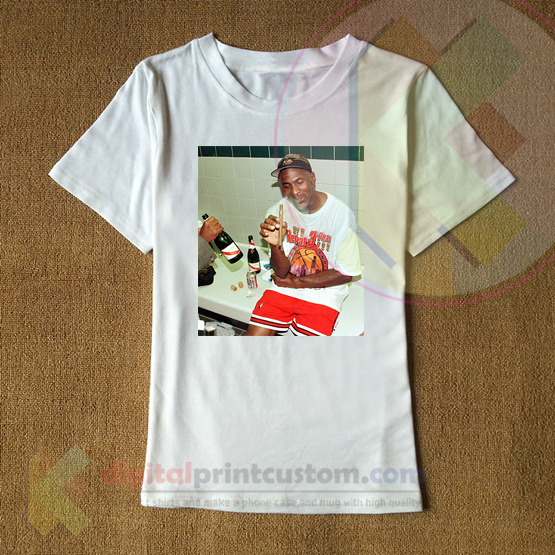 Michael Jordan Smoking Cigar T-shirt By 