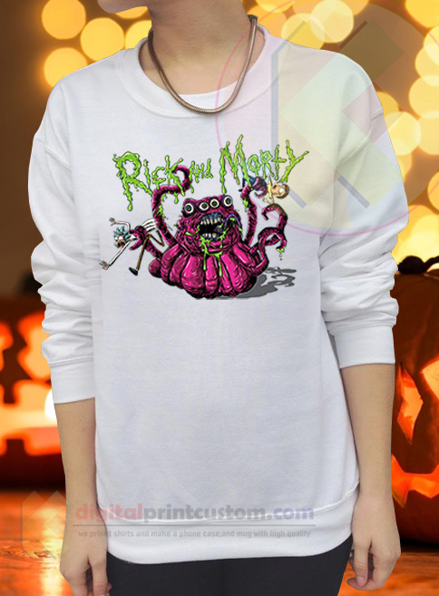 Rick And Morty Monster Crewneck Sweatshirts