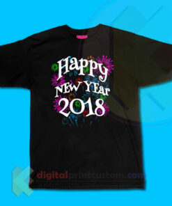 Happy New Year 2018 Fireworks T-shirt