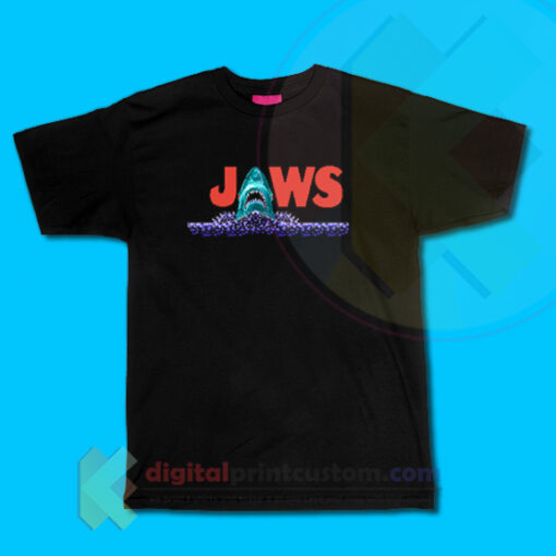 Jaws Logo Pixel T-shirt