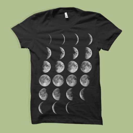 Moon Phase Custome T shirt Printing