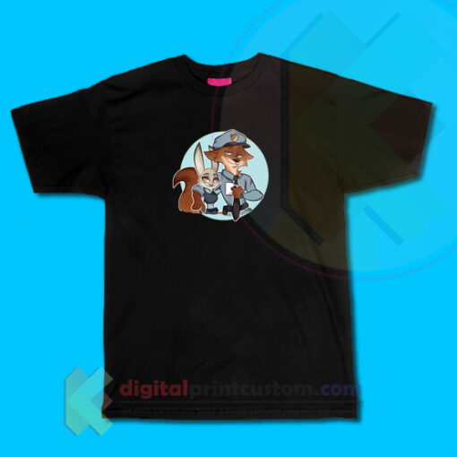 Zootopia Nick And Judy T-shirt