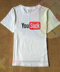 You Suck Youtube Logo Parody T-Shirt