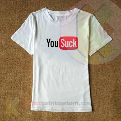 You Suck Youtube Logo Parody T-Shirt