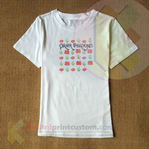 Gram Parsons Flower Repeat T-shirt