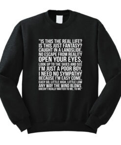 Queen lyrics Rock Legend Sweatshirt