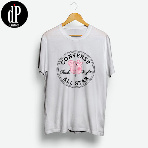 Converse All Star X Peppa Pig Parody T-Shirt