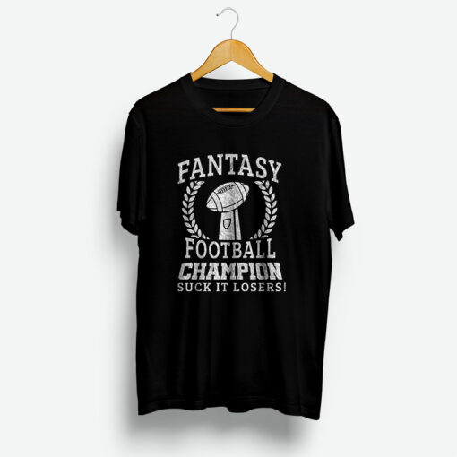 Fantasy Football Champion Trophy Funny Apparel T-Shirt
