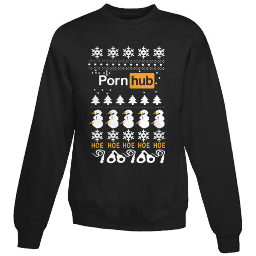 Porn Hub Hoe Ugly Christmas Sweatshirt