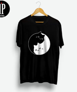 Yin Yang Cat T Shirt