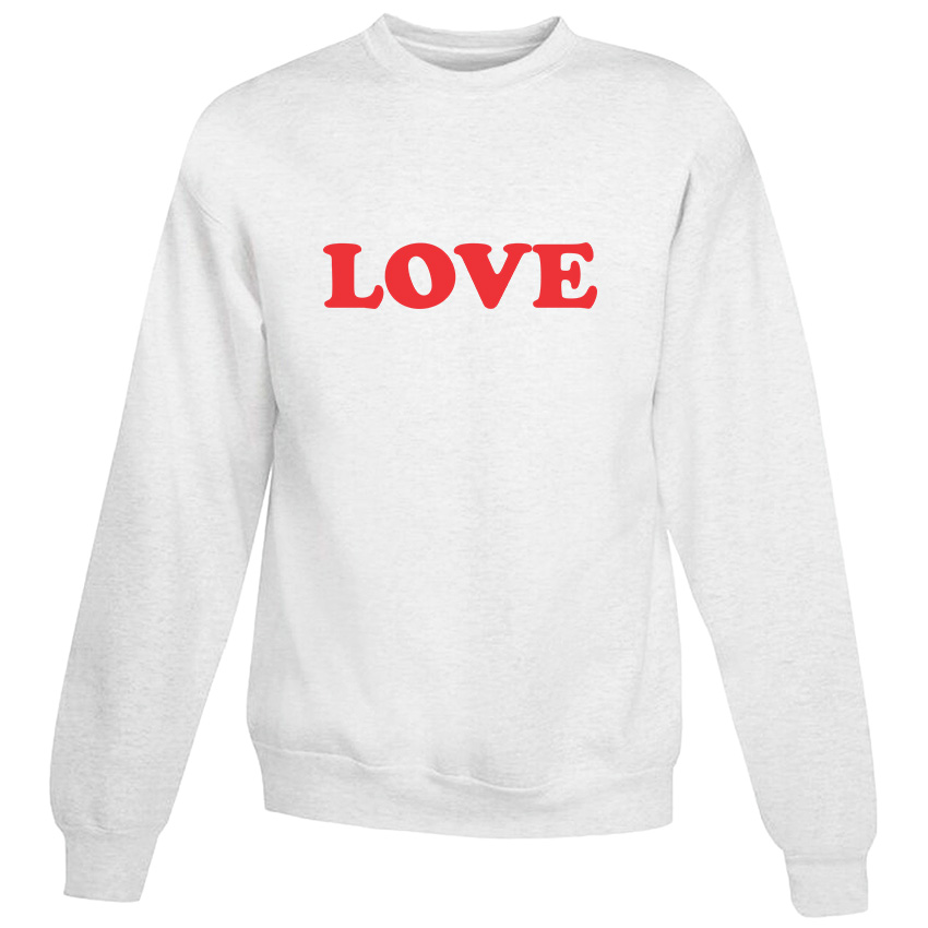 For Sale Love Design For Valentine Days Sweatshirt Cheaps For UNISEX