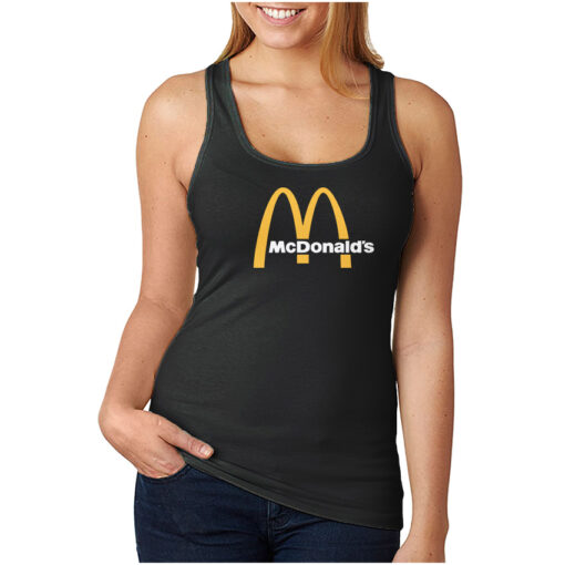 For Sale McDonald's Arch Logo Cheap Custom Tank Top