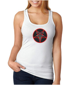 For Sale Pentagram With Demon Baphomet Satanic Tank Top
