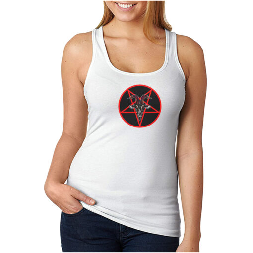 For Sale Pentagram With Demon Baphomet Satanic Tank Top