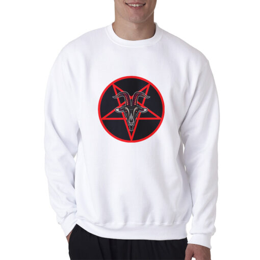 For Sale Pentagram With Demon Baphomet Satanic Sweatshirt