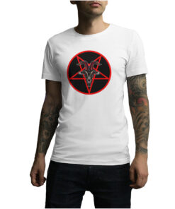 For Sale Pentagram With Demon Baphomet Satanic T-Shirt