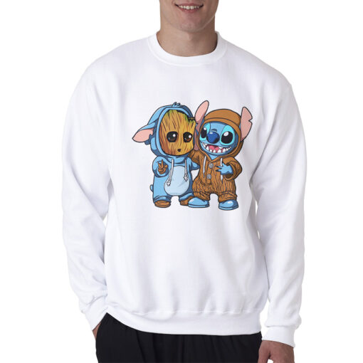 For Sale Stitch And Groot Funny Sweatshirt