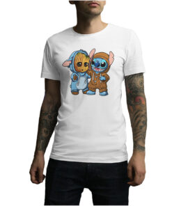 For Sale Stitch And Groot Funny T-Shirt