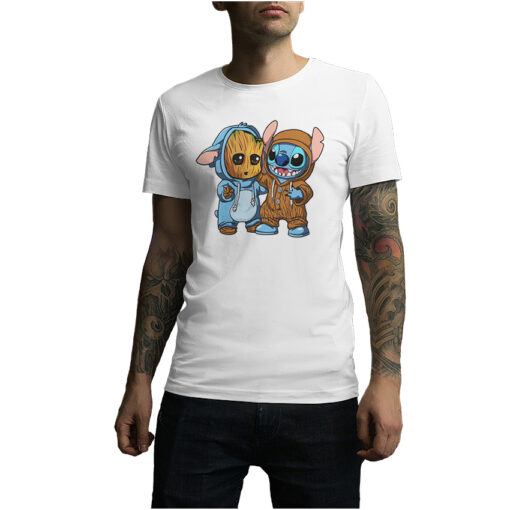 For Sale Stitch And Groot Funny T-Shirt