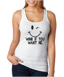 For Sale Wink If You Want Me Tank Top Trendy Clothing