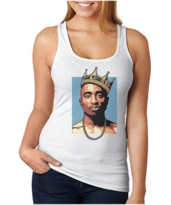 Tupac Shakur King Crown Hip-Hop Rap Tank Top