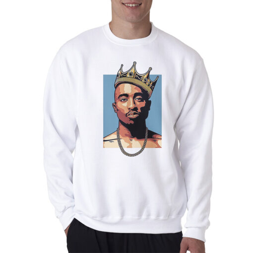 Tupac Shakur King Crown Hip-Hop Rap Sweatshirt