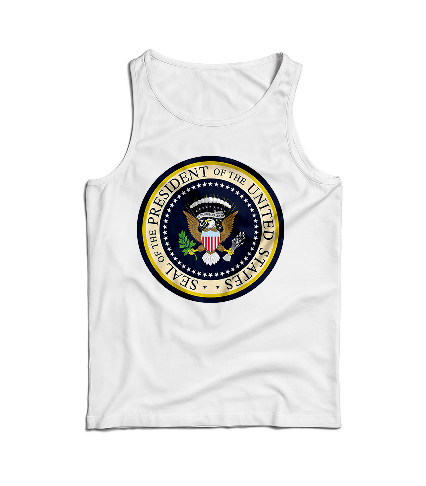 Fake Presidential Seal Logo Tank Top