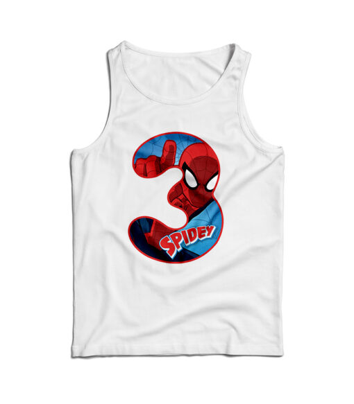 Official Marvel Movie Spiderman Number 3 Tank Top
