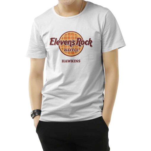 Stranger Eleven Rock Waffle Hawkins T-Shirt