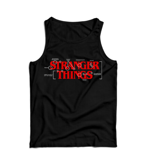 Official Stranger Things Merchandise Logo Tank Top