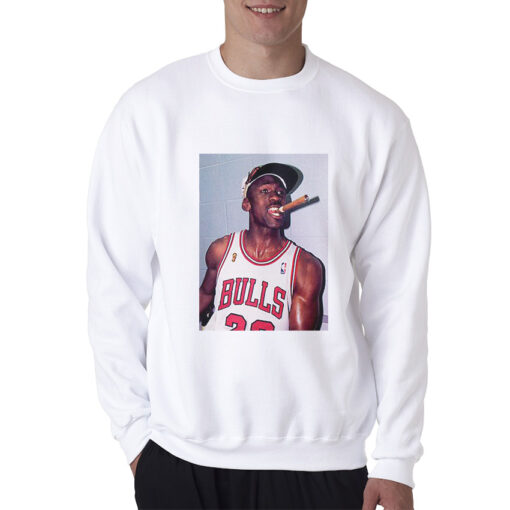 Michael Jordan Cigar Smoke Champions Sweatshirt