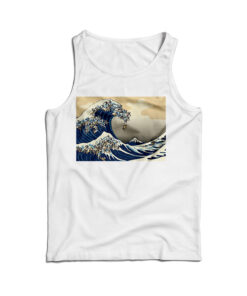 The Great Wave of Pug Tank Top Trendy Clothes