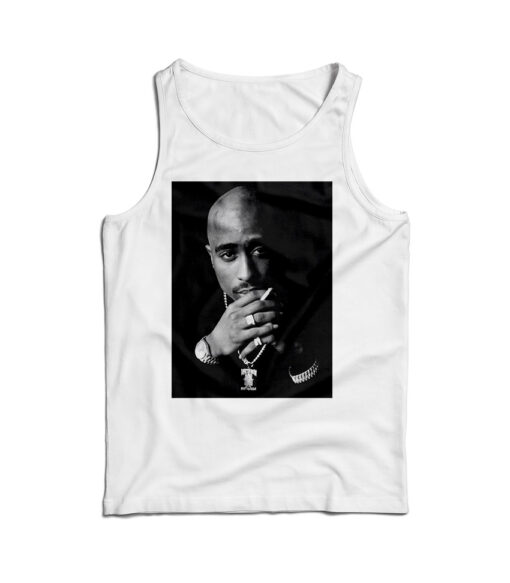 Tupac Shakur 2pac Smoke Tank Top Hip Hop