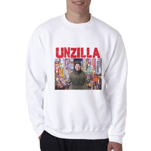 Go Unzilla Sweatshirt Featuring Kim Jong Un As Godzilla