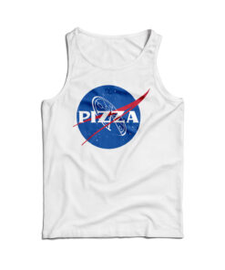 Nasa Pizza Parody Logo Tank Top