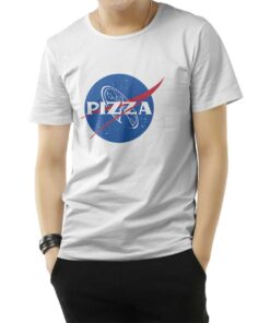 Nasa Pizza Parody Logo T-Shirt