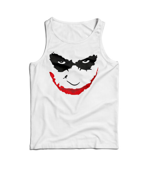 Funny Comics Character Joker Face Tank Top