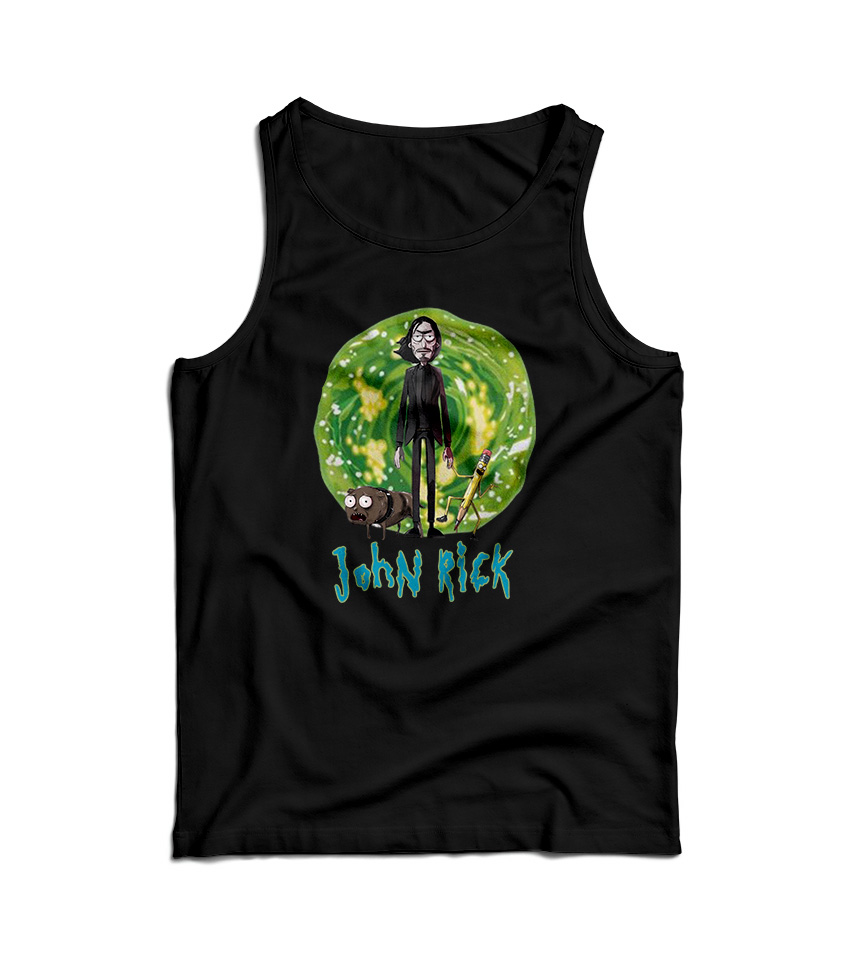 John Rick John Wick Rick And Morty Tank Top