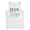 The Definition Of Fuck Tank Top