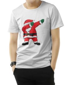 Cute Dabbing Santa Christmas T-Shirt