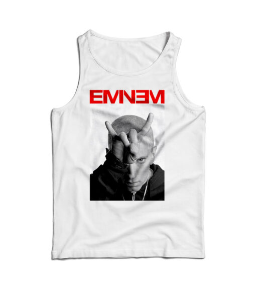 Eminem Finger Horns Tank Top