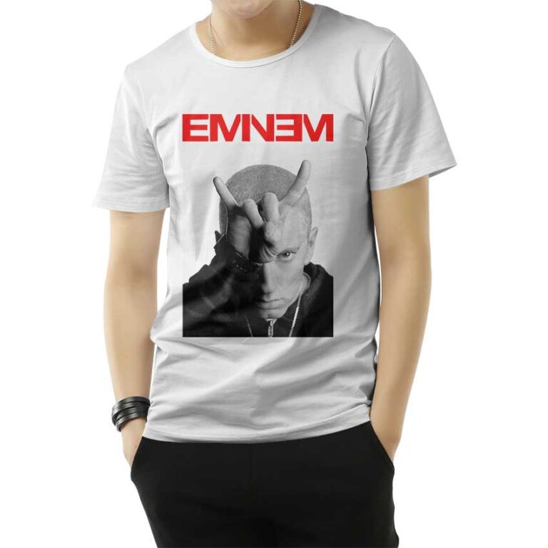 Official Eminem Finger Horns TShirt Cheap For Men's And Women's